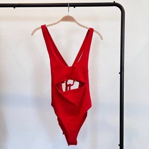 Tiger Mist Kai Bodysuit Red -- Size XS